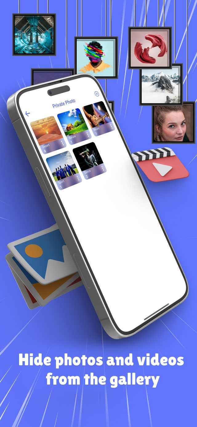 Hide photos and videos from the gallery